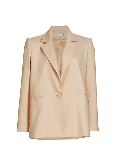 Chic Linen Luxe Blazer