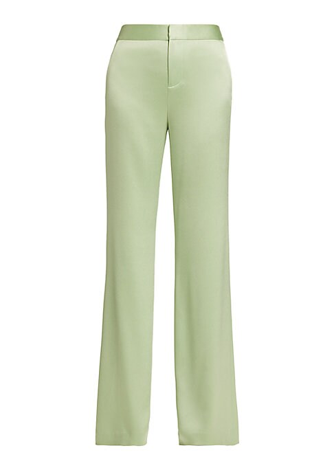 Satin High-Rise Boot Pants