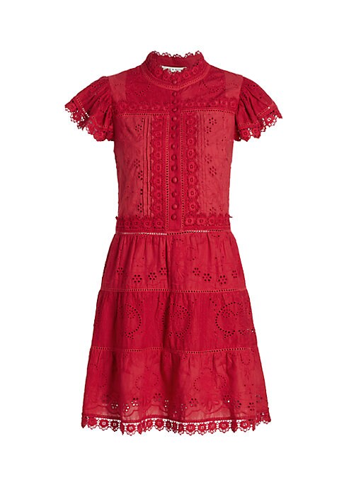 Chic Eyelet A-Line Dress