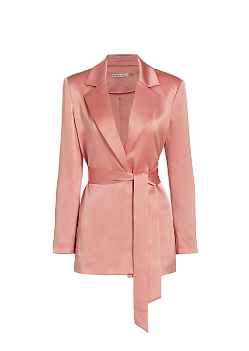 Luxe Satin Wrap Blazer
