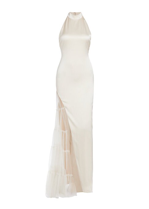 Elegance in Satin Gown