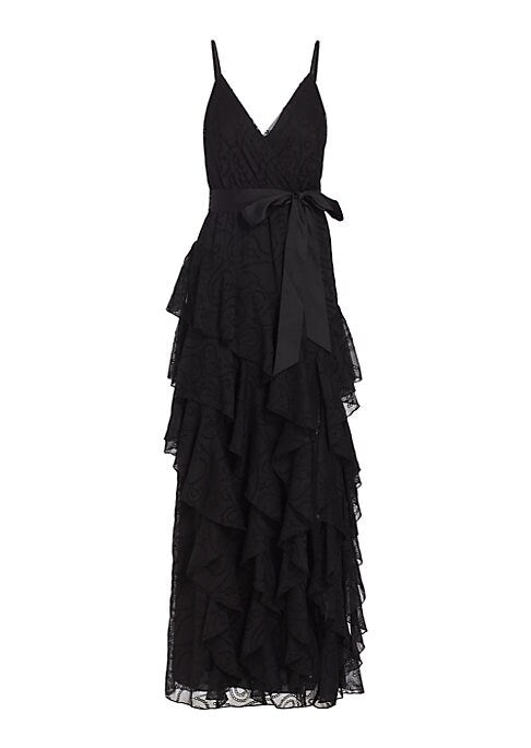 Ruffled Eyelet Elegance Gown