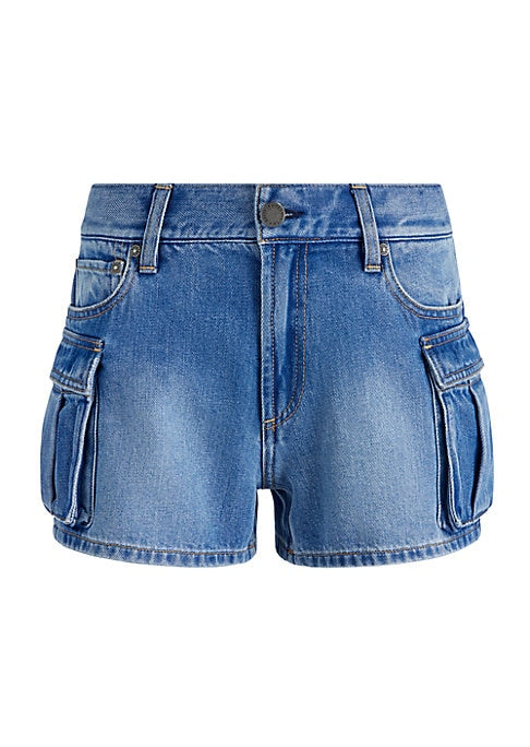 Cargo Chic Denim Shorts