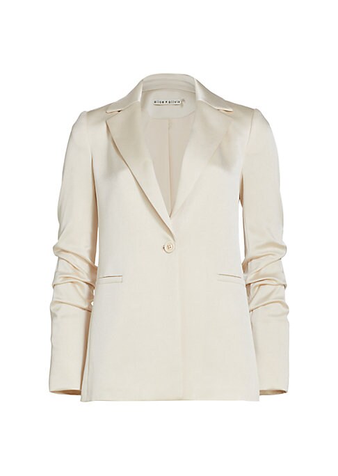 Satin Elegance Blazer