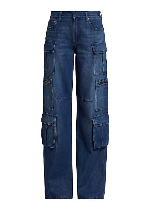 Chic Cargo Denim Trousers