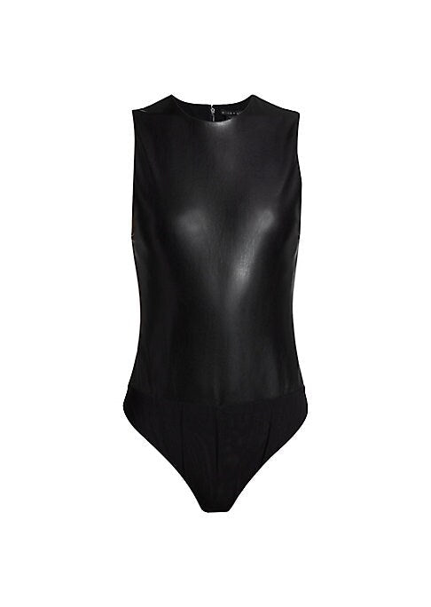 Lustrous Leather Bodysuit