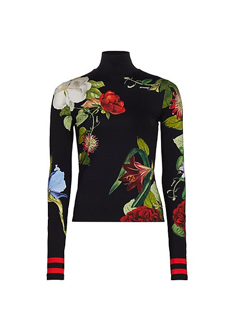 Floral Mock Neck Top