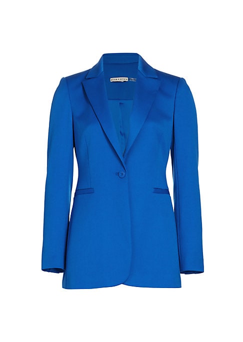 Chic Satin Tailored Blazer