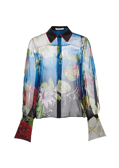 Floral Elegance Silk Top