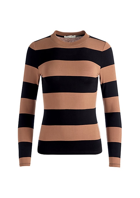 Stripe Crewneck Long Sleeve Top