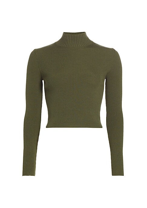 Cropped Mock Tee