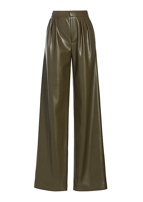 Chic Faux Leather Trousers