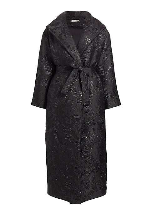Floral Wrap Elegance Coat