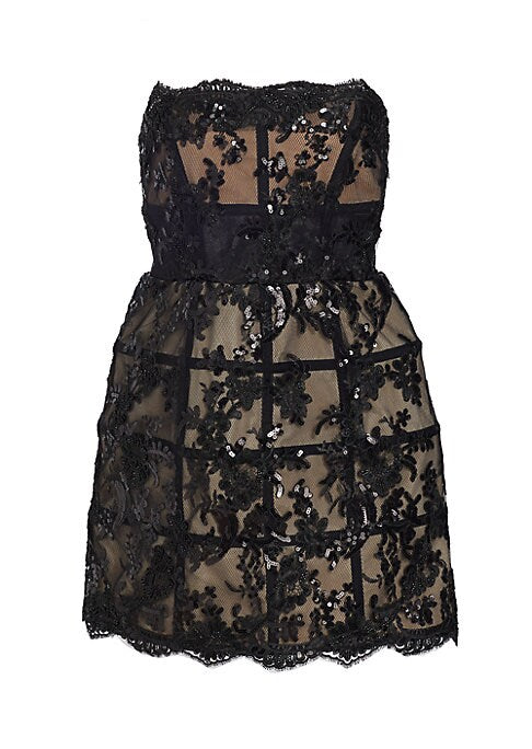 Floral Lace Mini Dress