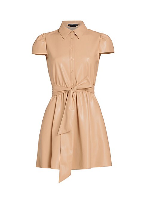 Chic Vegan Leather Dress