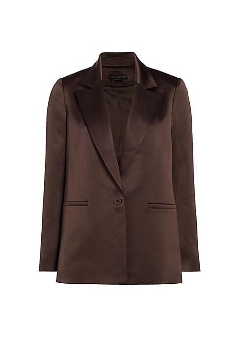 Satin Boxy Elegance Blazer