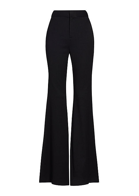 Sleek Stretch Boot-Cut Trousers