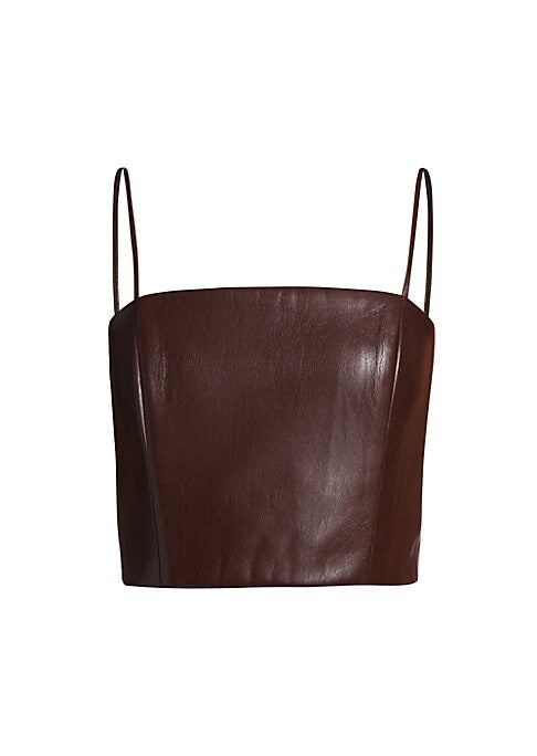 Stylish Vegan Leather Bustier