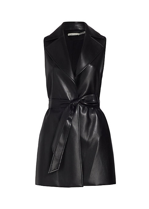 Chic Faux Leather Dress