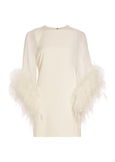 Feather Elegance Minidress
