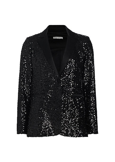 Sparkle & Satin Blazer