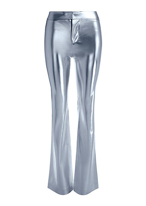 Metallic Flare Pants