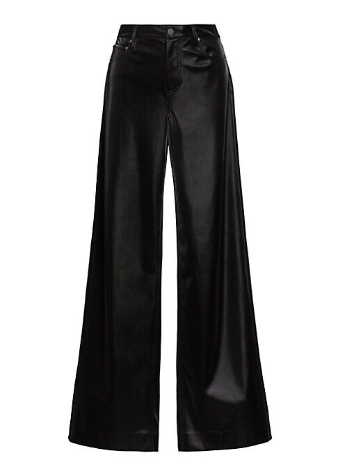 Chic Faux Leather Trousers