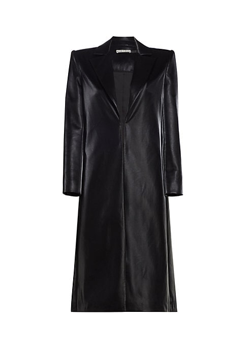 Chic Faux Leather Coat