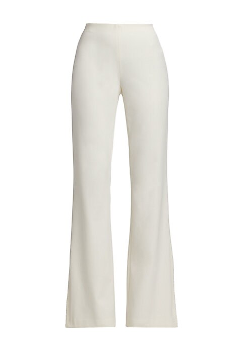 Flared Split-Hem Trousers