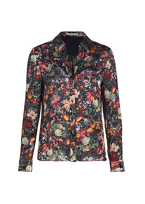 Floral Silk Blend Top