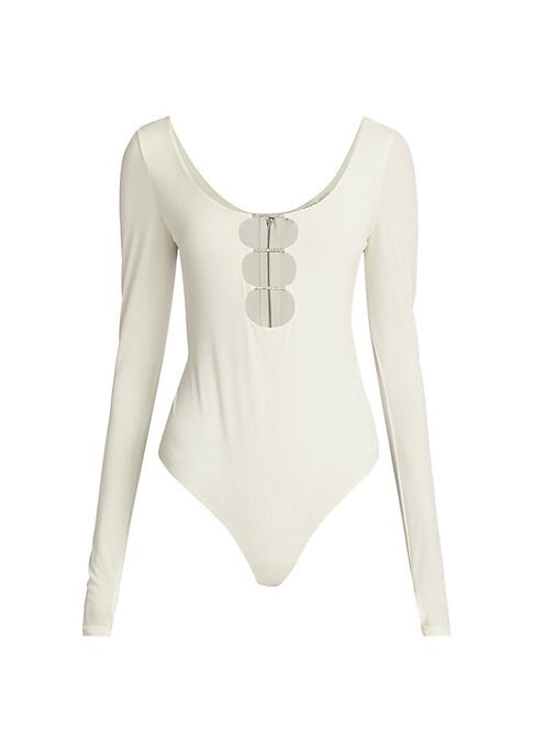 Glitzy Cut-Out Bodysuit