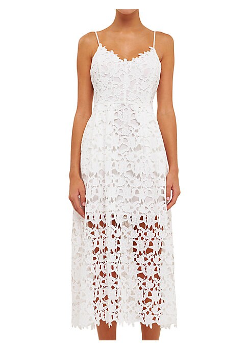 Chic Lace Midi Dress