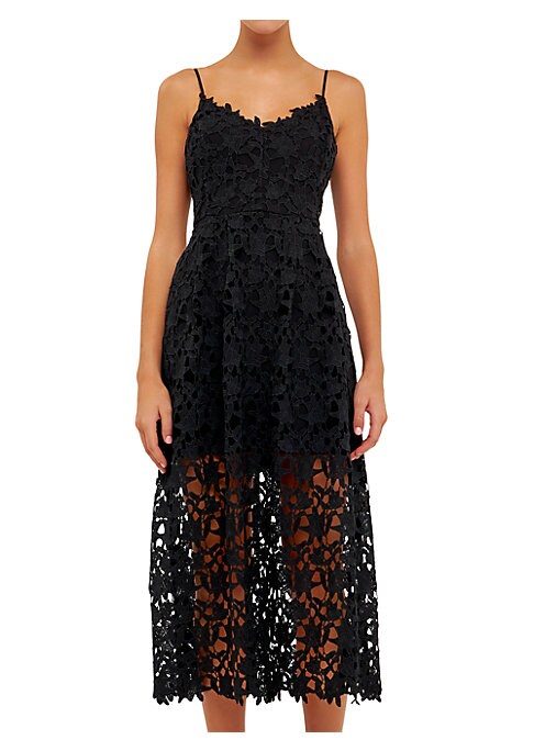 Chic Lace Midi Dress