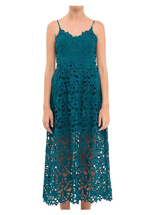 Lace Charm Midi Dress