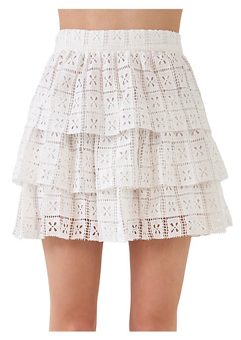 Romantic Ruffled Mini Skirt