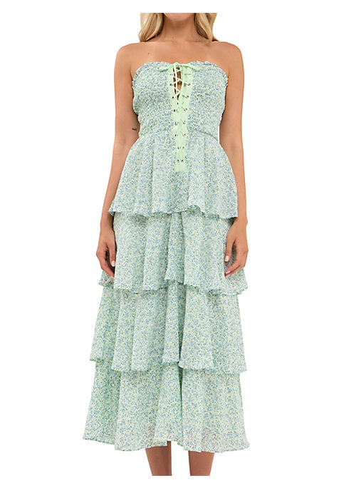 Floral Tiered Maxi Dress