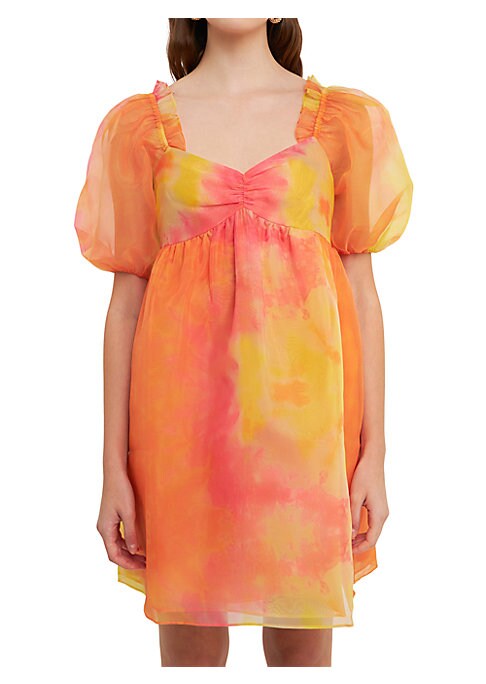 Floral Ruffle Mini Dress