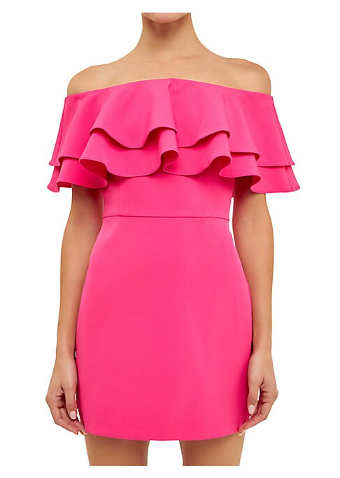Flirty Ruffle Mini Dress