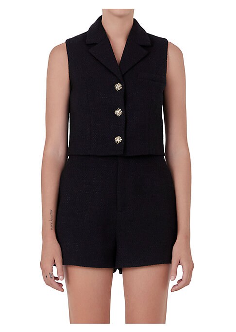 Chic Tweed Vest