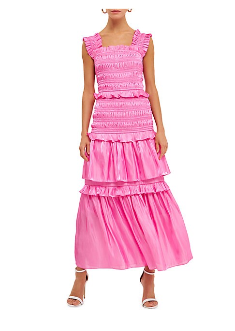 Dreamy Ruffle Evening Dress