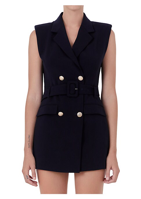 Edgy Mini Blazer Dress
