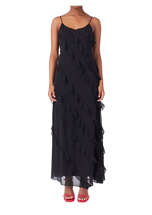 Elegant Ruffle Gown
