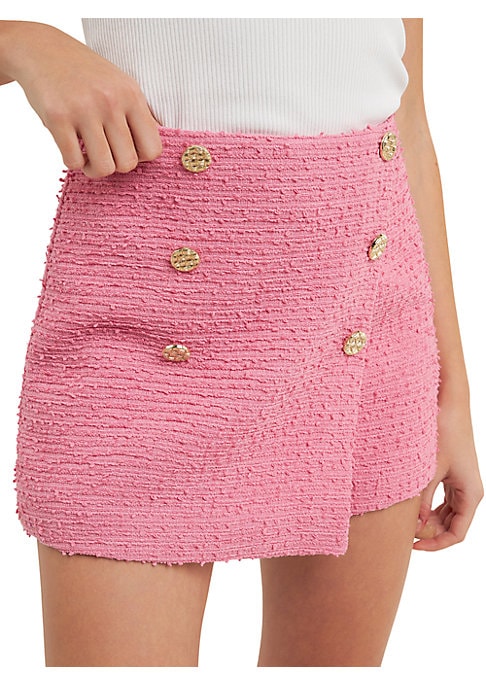 Chic Double Button Skort