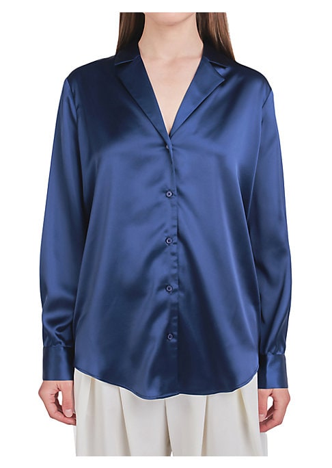 Satin Luxe Button-Up