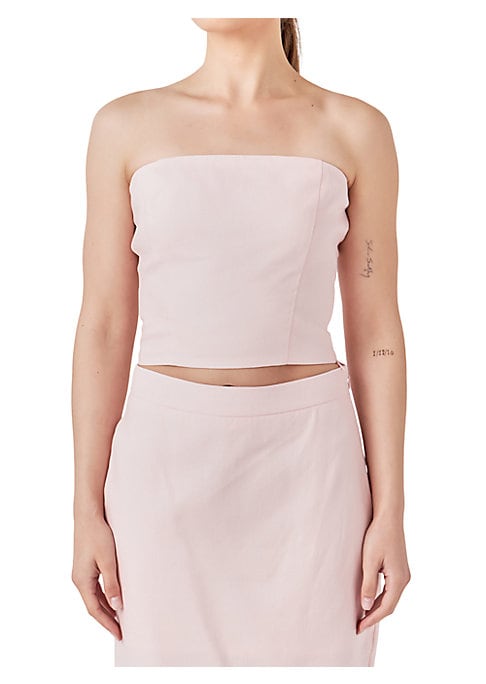 Chic Cropped Linen Top