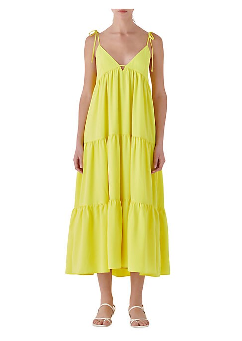 Elegant Bow Midi Dress