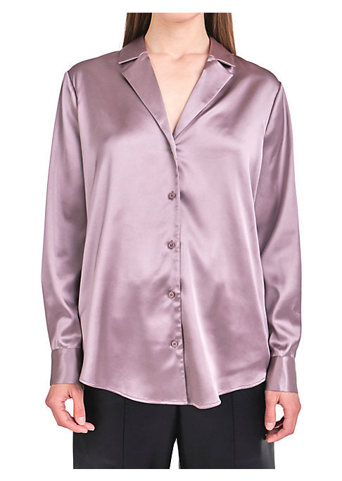 Satin Luxe Button-Up