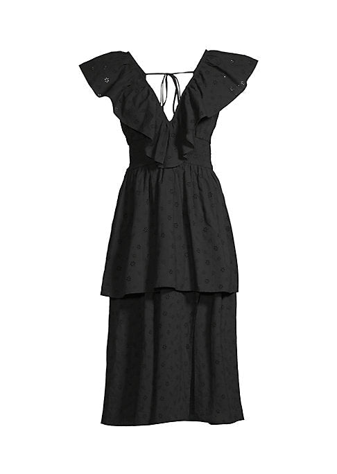 Ruffled Eyelet Dress