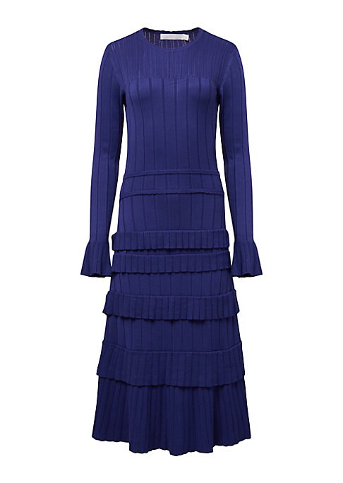 Ribbed Elegance Midi Dress