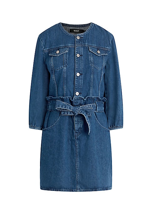 Chic Denim Wrap Dress